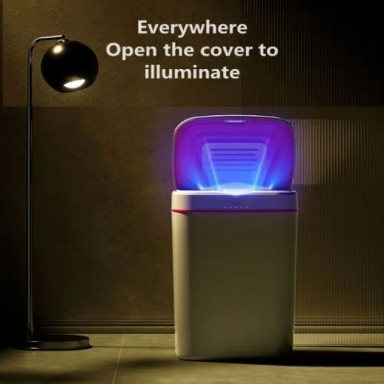 Rechargeable Smart Trash Can 20L with Battery _ White